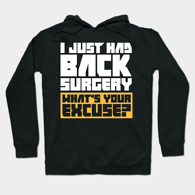 Spinal Fusion - Spine Back Surgery Get Well Gift Hoodie by Wizardmode